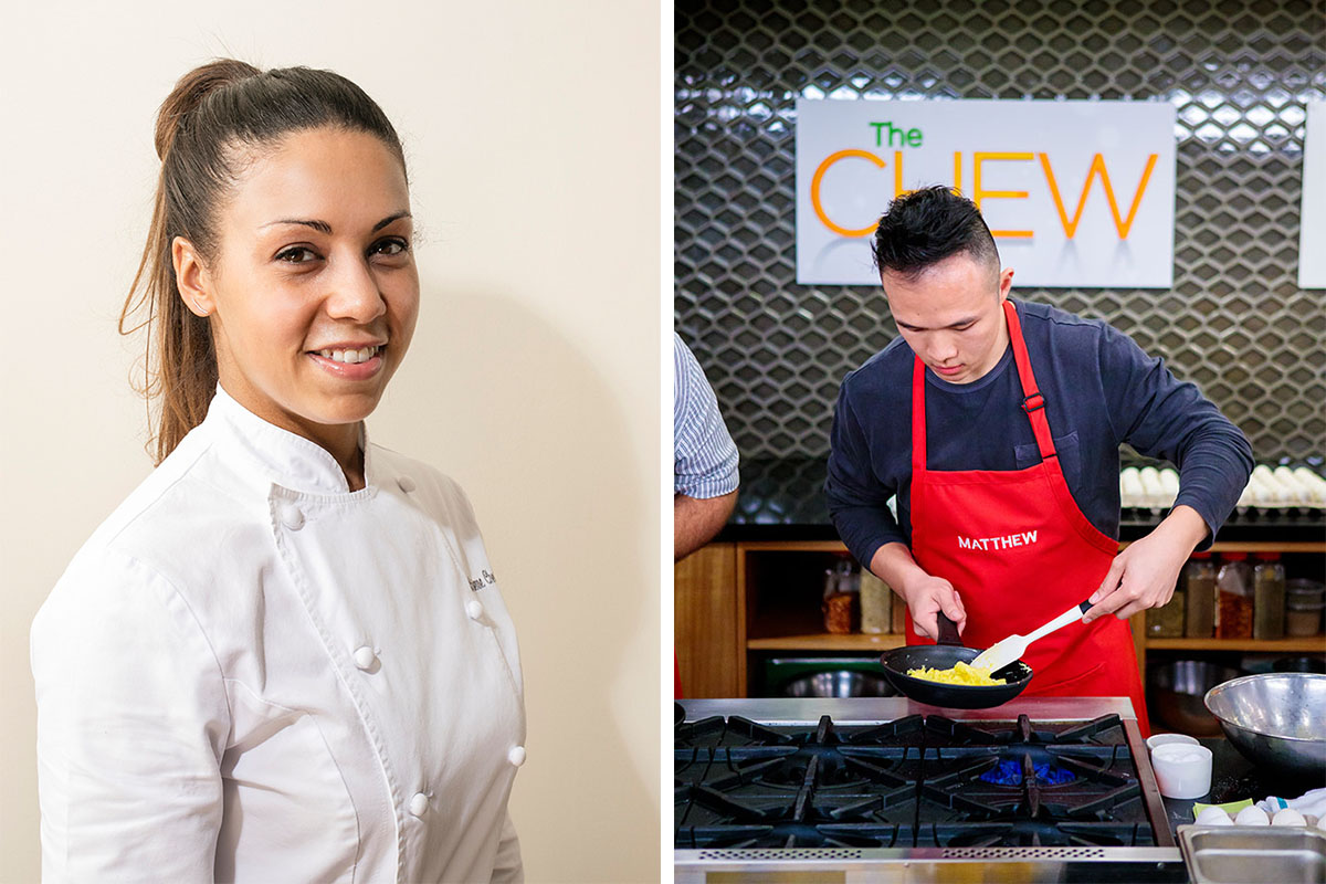 Chefs Adrienne Cheatham and Matthew Leung are the 2019 alumni speakers at ICE graduation commencement ceremonies.