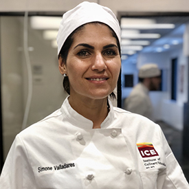 Simone Valladares is studying Health-Supportive Culinary Arts at ICE.