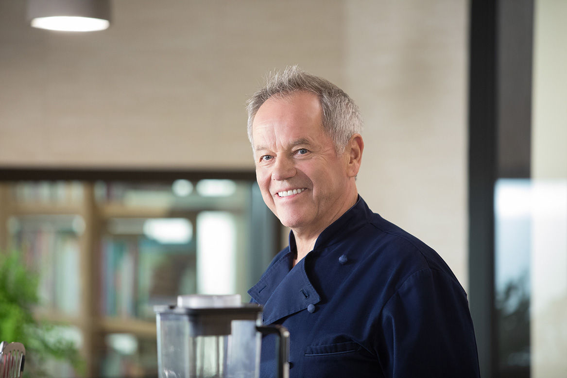 Wolfgang Puck is the chef and owner of dozens of restaurants around the world.