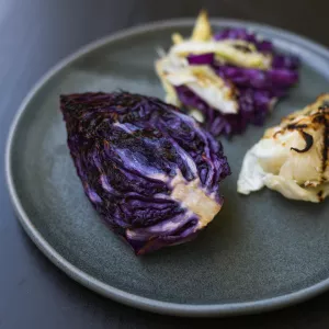 infrared charred cabbage