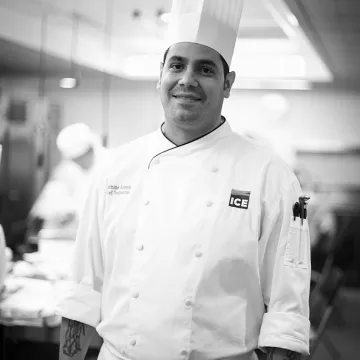 ICE Pastry and Baking Arts Chef Instructor, Carmine Arroyo.