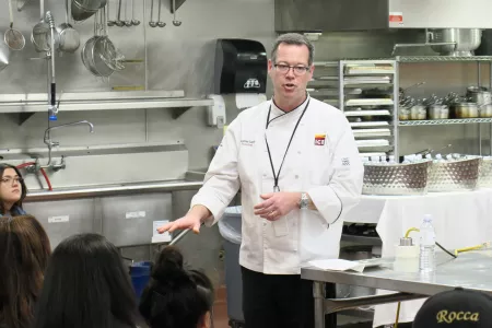 President Lachlan Sands at the Institute of Culinary Education in Los Angeles