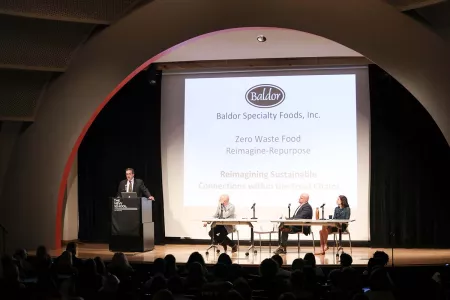 A panel at the zero waste event.
