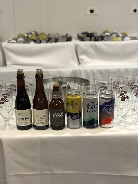 A beer station at an ICE event