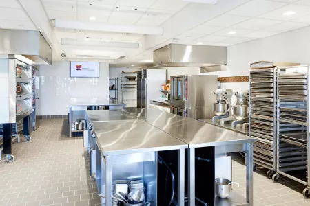 A pastry kitchen at ICE
