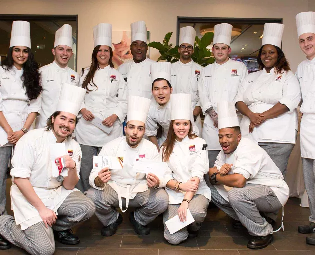 Culinary Arts students celebrate their graduation from the Institute of Culinary Education