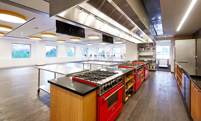 A state-of-the-art teaching kitchen at ICE.