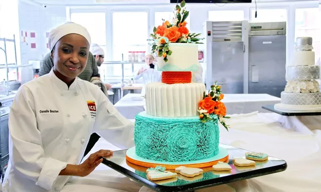 ICE Professional Cake Decorating Student graduate Genelle, Winner of Best in Show at the 2014 New York Cake Show 