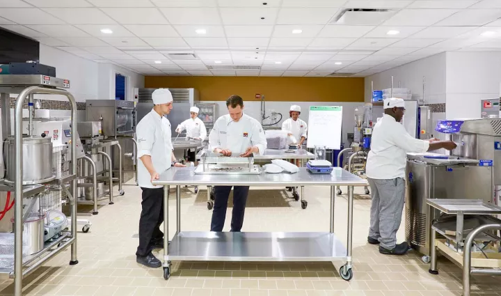 The Bean to Bar Chocolate Lab at the Institute of Culinary Education culinary school in New York City